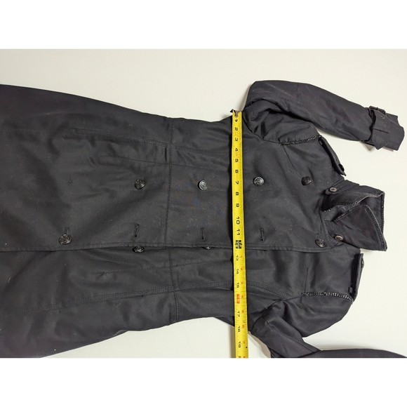 ZARA Black Trench Coat Women's Size M - Picture 13 of 16